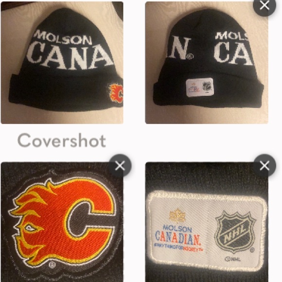 NHL Accessories | Molson Canadian Calgary Flames Hat | Color: Black/White | Size: Os | Chrissyfowle's Closet